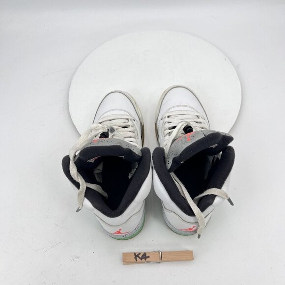 Nike Air Jordan 5 Retro Youth Size 4Y Women 5.5 440888-115 Green Space Jam Shoes - Picture 8 of 11